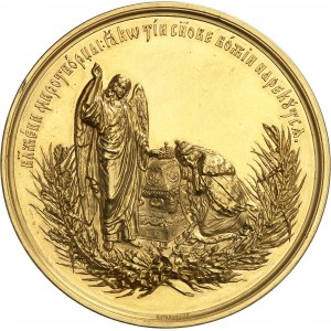 Nicolas II (1894-1917). Médaille d’Or, mort d’Alexandre III par P. Stadnitsky 1894, Saint-Pétersbourg.