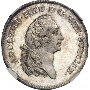 Adolphe-Frédéric (1751-1771). 1/2 riksdaler 1752 HM, Stockholm.