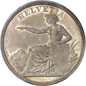 Confédération Helvétique (1848 à nos jours). 5 francs 1873, B, Berne.