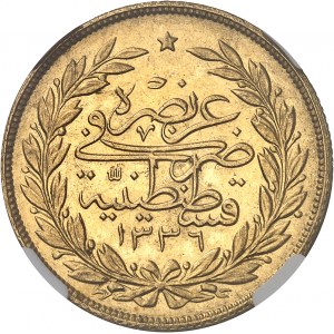 Mehmed VI (1918-1922). 250 kurush AH 1336/4 (1921), Constantinople.