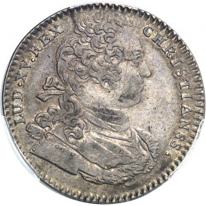 Amérique-Canada (colonies françaises), Louis XV (1715-1774). Jeton “NON INFERIORA METALLIS” frappe médaille par C.-N. Roëttiers 1754, Paris.