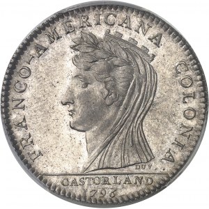 Castorland (1792-1800). Jeton d’un 1/2 dollar, frappe originale 1796, Paris.