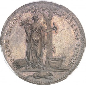 Castorland (1792-1800). Jeton d’un 1/2 dollar, frappe avec coins d’origine 1796 (avant 1830), Paris.