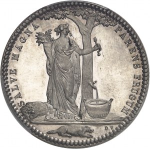 Castorland (1792-1800). Jeton d’un 1/2 dollar, refrappe avec de nouveaux coins 1796 (1845-1860), Paris.