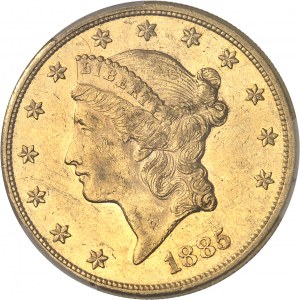 République fédérale des États-Unis d’Amérique (1776-à nos jours). 20 dollars Liberty 1885, Philadelphie.