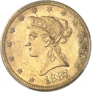 République fédérale des États-Unis d’Amérique (1776-à nos jours). 10 dollars Liberty 1887, S, San Francisco.