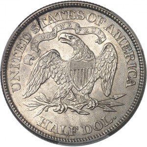 République fédérale des États-Unis d’Amérique (1776-à nos jours). 1/2 dollar à la Liberté assise 1873, Philadelphie.
