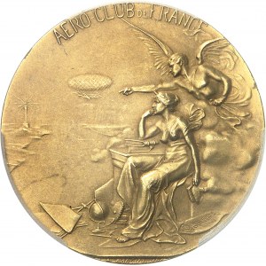 Tonkin français (1875-1945). Médaille d’Or, l’Aéro-club de France à Paul Codos pour le vol Hanoï-Paris et sa carrière aéronautique, par Marcus 1931, Paris.