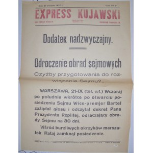 Exp. Kujawski- Odroczenie Obrad Sejmu, 21.09.1927