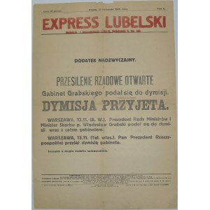 Exp. Lubelski-Dymisja rządu Grabskiego,13.11.1925