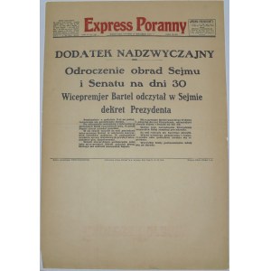Exp. Por. - Odroczenie Obrad Sejmu, 20.09.1927