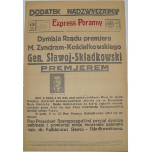 Express Poranny - Dymisja Rządu, 15 Maja 1936 r.