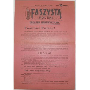Faszysta Polski - Odezwa - 30 IV 1926R.