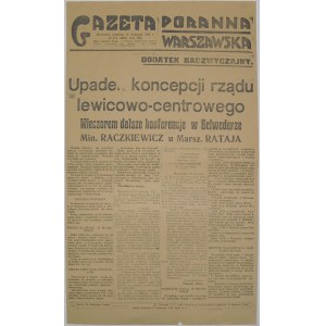 Gaz. Por. Warszawska - Zmiana Rządu, 15.11. 1925