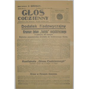 Głos Codzienny - Krwawe Święto 1 V 1926