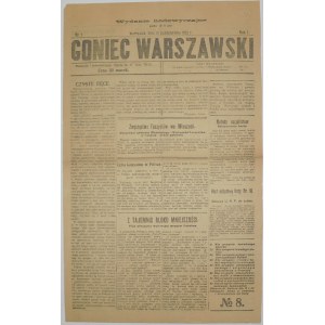 Goniec Warszawski - Wybory do Sejmu, 31.10.1922
