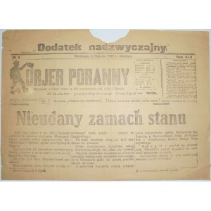 Kurjer Poranny - Pucz Januszajtisa, 5 Stycznia 1919 r.