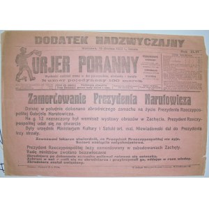 Kur. Por. - Zamordowanie Prez. Narutowicza, 16.12.1922