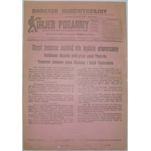 Kur. Por. - Thugutt Próbuje Utworzyć Rząd, 17.12.1923