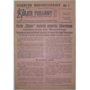 Kurjer Poranny - Skrzyński Tworzy Rząd, 18.11.1925