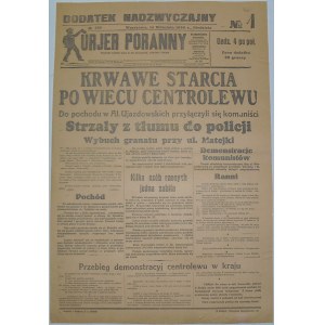 Kurjer Poranny - Krwawy Wiec Centrolewu, 14.09.1930