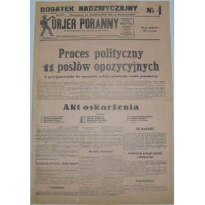 Kurjer Porany - Początek Procesu Brzeskiego, 26.10.1931
