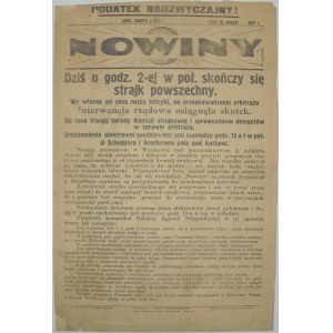Nowiny - Strajk W Łodzi, 6 grudnia 1924