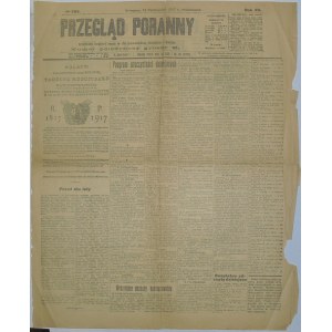 Przegląd Poranny - 100 rocz. śm. Kościuszki, 15.10.1917