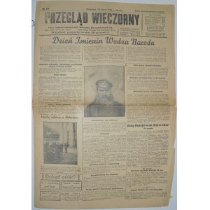 Przegląd Wiecz. - Imieniny Piłsudskiego, 19.03.1929