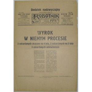 Robotnik - Wyrok w Sprawie Centrolewu, 11.02.1931