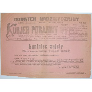 Kurjer Poranny - Zdobycie Łuninca, 10 Lipca 1919 r.