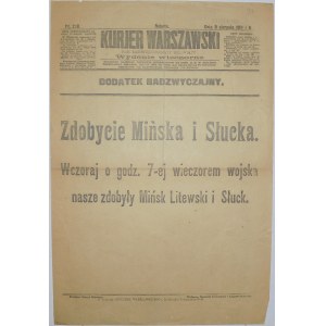 Kurjer Warszawski - Wojna Z Sowietami, 9 sierpnia 1919 rok