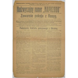 Naprzód - Traktat Brzeski, 11 II 1918r.