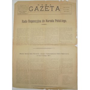 Nowa Gazeta - Dot. Ukraińskiej Rep.lud., 14.02.1918