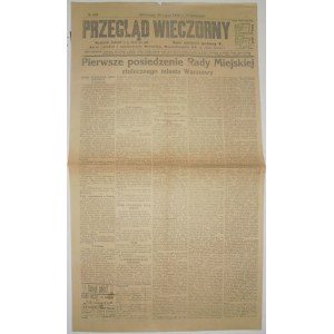 Przegląd Wieczorny - Rada Miasta W-Wy, 24 Lipca 1916 r.