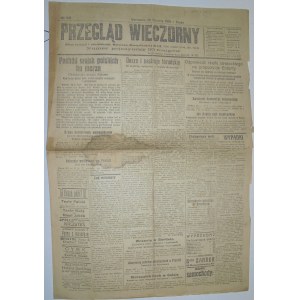 Przegląd Wieczorny - Wojna, Plebiscyty, 28 Stycznia 1920 r.