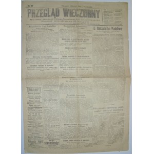 Przegląd Wieczorny - Pieśń O Morzu Polskiem, 16.02.1920