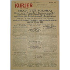 Kurjer Czerwony - Mościcki Prezydentem! 1 czerwca 1926 r.