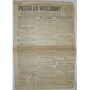 Przegląd Wieczorny - Wybory Prezydenckie, 29 Maja 1926 r.