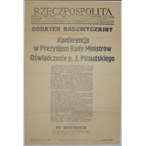 Rzeczpospolita - O Zgrom. Narodowym, 29.05.1926