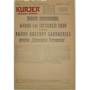 Kurjer Inf. I Tel. - Dr Sadowska - LGBT+, 15 Lutego 1924 r.