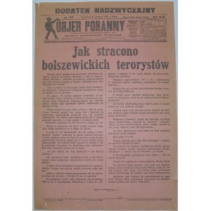 Kurjer Poranny - Egzekucja Komunistów, 21 Sierpnia 1925 r.