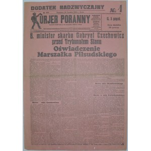 Kurjer Poranny - Sprawa Czechowicza, 26.06.1929