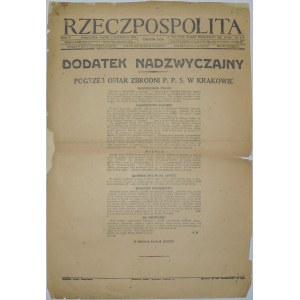 Rzeczpospolita - Pogrzeb Ofiar Zbrodni PPS, 9 list. 1923
