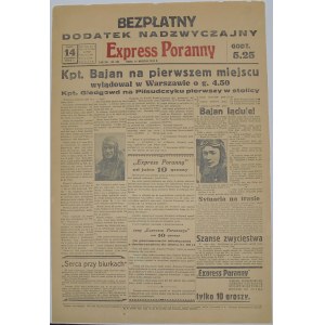 Express Poranny - Zawody Challenge, 14 września 1934 r.