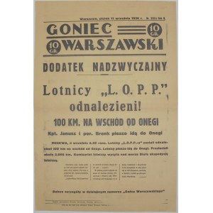 Goniec Warszawski - Polscy Baloniarze, 11 września 1936 r.
