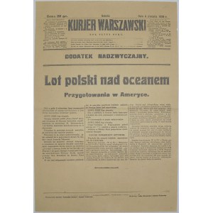 Kur. Warsz.-Próba Lotu Atlantyckiego(1), 4.08.1928