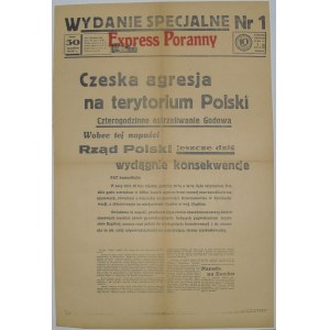 Express Poranny - Sprawa Zaolzia, 30 września 1938 r.