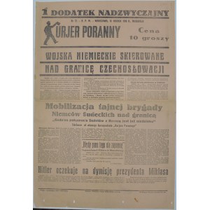Kurjer Poranny - Niemcy W Sudetach, 13 Marca 1938 r.