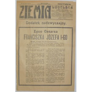 Ziemia Lubelska - Zgon Franciszka-Józefa, 22.11.1916